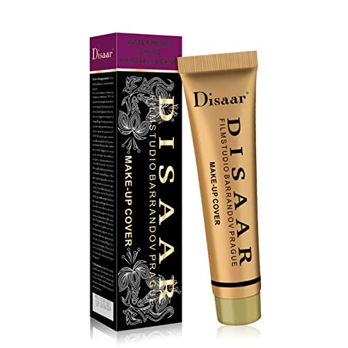 DISAAR BEAUTY Foundation Make-Up Cover Creamy Concealer Waterproof SPF30 Hypoallergenic Whitening 30g