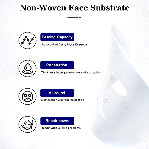AICHUN BEAUTY Collagen Extract Essence Facial Mask Moisturizing Face Wrinkle Acne Scars Rough Pores Prevents Aging Smooth Skin 25ml/ 0.88fl.oz (10 PACK)