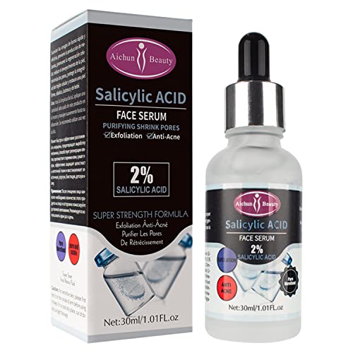 AICHUN BEAUTY Face Serum 2% Salicylic Acid Exfoliation Anti-Acne Facial Smooth Essence 30ml/1.01Fl Oz