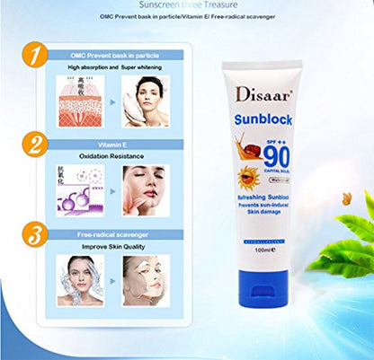 DISAAR BEAUTY Refreshing Sunblock SPF90++ Capital Soleil Protection Waterproof 100ml