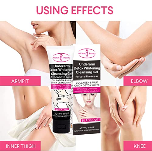 AICHUN BEAUTY Underarm Knees Detox Cleansing Gel For Sensitive Triangle Areas Triangle Collagen Milk Purifying Pores Removes Odor 50ml