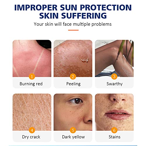 DISAAR BEAUTY Sunscreen Spray SPF50+ HA Hyaluronic Acid Snail Hydration Repair UVA/UVB 160ml/5.41oz