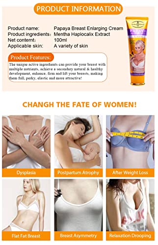 AICHUN BEAUTY Papaya Breast Enlarging Cream Chest Lifting Enlargement 3 days Effective 100ml