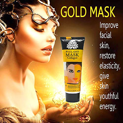 AICHUN BEAUTY 24k Gold Peel-off Collagen Facial Mask Anti-Wrinkle Face Masks Skin Care Face Lifting Firming Moisturize 120g 4.22 Fl.oz