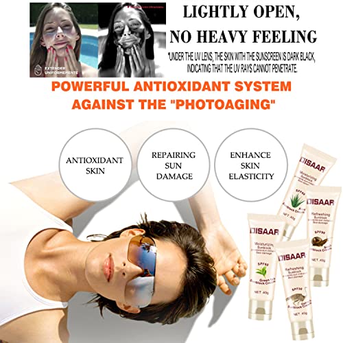 DISAAR BEAUTY Sunblock Cream Refreshing Sunscreen Face Neck Arms Skin Damage SPF 60/90 PA++ UVA/UVB Protection 40ml/1.35fl.oz (SPF 90 Ostrich Sunblock Cream)