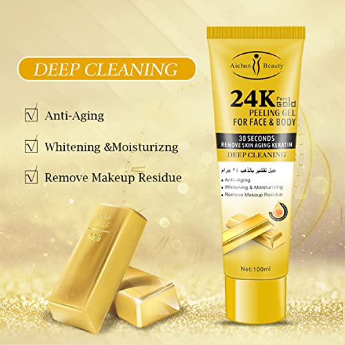 AICHUN BEAUTY Peeling Gel Face Body Removes Skin Aging Keratine Deep Cleaning Moisturizing Refresh Skin Smooth 100ml