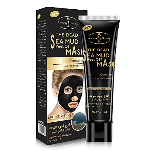 AICHUN BEAUTY Dead Sea Mud Peel Off Mask Deep Cleansing Anti Wrinkle Repair Facial Moisturize Complex 120ml/4.06oz