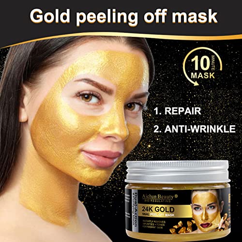 AICHUN BEAUTY 24K Gold Snail Peel-Off Mask Purifying Repair Anti-Wrinkle 150ml/5.07FL.OZ