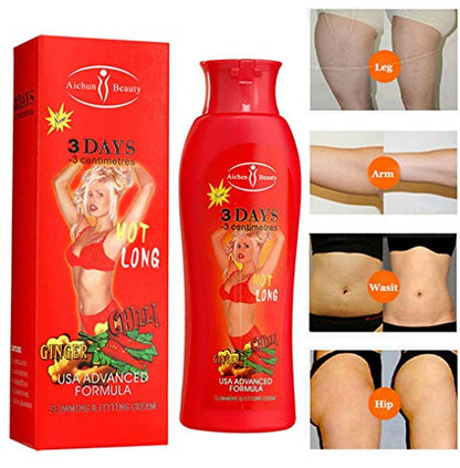 AICHUN BEAUTY Hot Chilli & Ginger Slimming Cream Losing Weight Dissolving Fat Fast 200ml