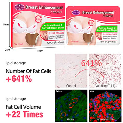 AICHUN BEAUTY Breast Enhancement Patches Activate Breast Correct Breast Shape Plump Lift Up Breasts 12pcs (2pcs/Bag)