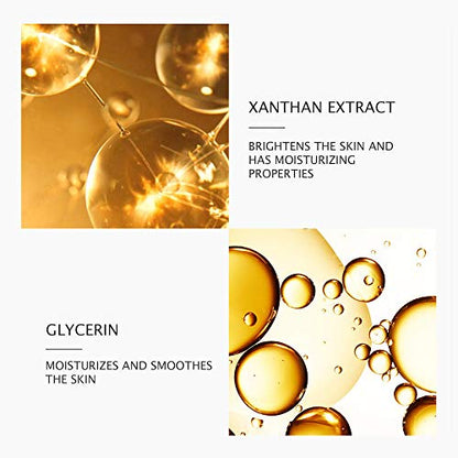 JOMTAM 24K Gold Luxury Essence Hydrating Moisturizing Sodium Hyaluronate Repair Nourishing Elastic Body Lotion Glycerin 15ML
