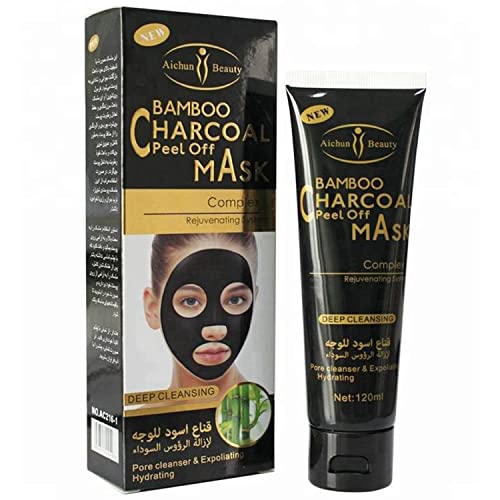 AICHUN BEAUTY Bamboo Charcoal Peel Off Mask Complex Rejuvenating System Deep Cleansing Exfoliating Hydrating 120ml/4.06fl.oz