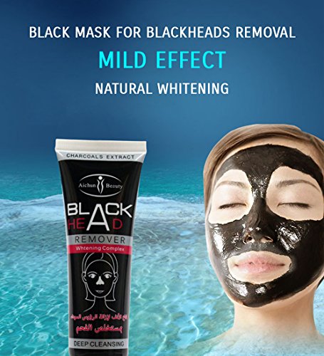 Aichun Blackhead Remover Dead Sea Mud Charcoal Deep Cleansing Black Mask 50g