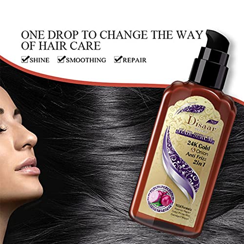 DISAAR Beauty Hair Serum Anti Frizz 2in1 Mild Formula Nourish Repair Color Protection Damaged Repair 120ml/4.23fl.oz