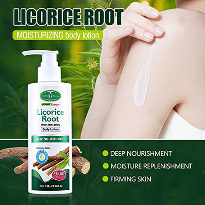 AICHUN BEAUTY Licorine Root Moisturizing Body Lotion Deep Nourishment Firming Skin Softens Repair Herbal Extract 230ml / 7.78fl.oz