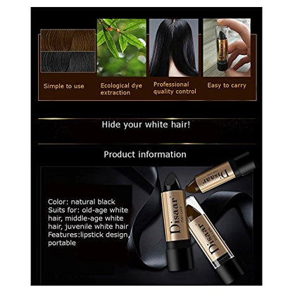 DISAAR Beauty Hair Care Balm Hide White Grizzle Hair Color Lipstick 10g