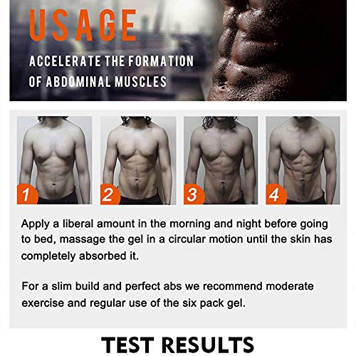 AICHUN BEAUTY Eight Pack for Men Strong Waist Manly Torso Smooth Lines Press Fitness Belly Burning Muscle Fat Remove Renews Skin Weight Loss Slimming Cream 80g