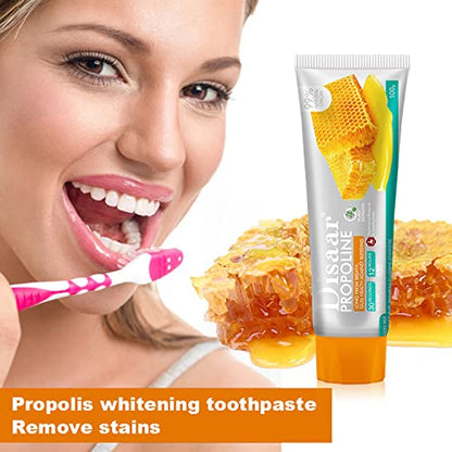 DISAAR BEAUTY Propoline Honey Menthol Toothpaste Fresh Breath Gum Health Fast Teeth Cleaning 100g/3.53oz