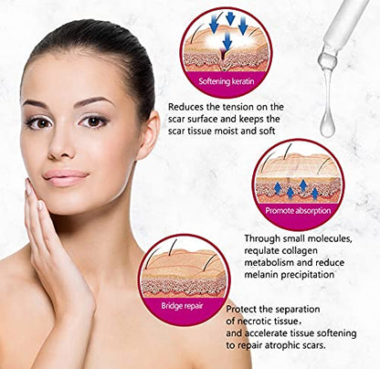 AICHUN BEAUTY Scar Removal Facial Serum Pimples Stretch Marks Face Moisturizing Body Remove Scars Kojic Acid Vitamin E 30ml