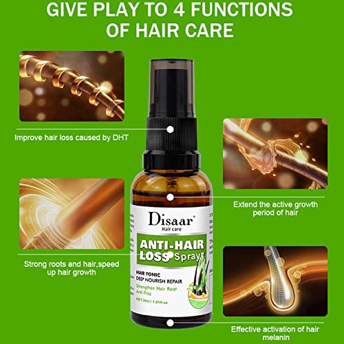 DISAAR BEAUTY Anti-Hair Loss Spray Tonic Deep Moisturize Nourish Repair Strengthen Hair Root Anti-Frizz Care 30ml / 1.01fl.oz