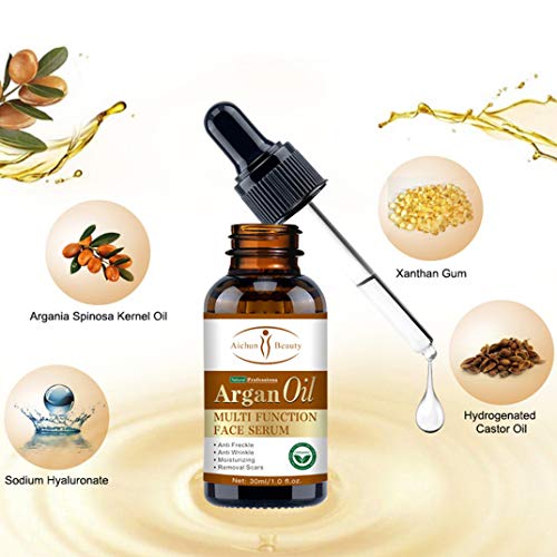 AICHUN BEAUTY Argan Castor Jojoba Tea Tree Oil Multi Function Face Serum Natural Repair Moisturizing Blemish 30ml