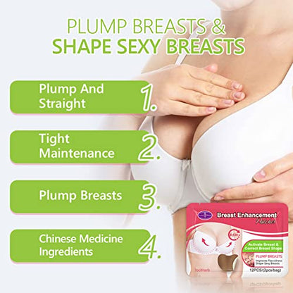 AICHUN BEAUTY Breast Enhancement Patches Activate Breast Correct Breast Shape Plump Lift Up Breasts 12pcs (2pcs/Bag)