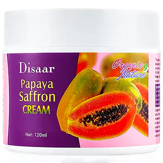 DISAAR Beauty Moisturizing Cream Anti-Oxidation Anti-Aging Papaya Saffron Restore Skin Vitality Anti-Wrinkle 120ml / 4.05fl.oz
